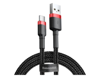 Kabel BASEUS Kabel USB - USB-C Cafule 2A 2m czerwono - czarny CATKLF-C91